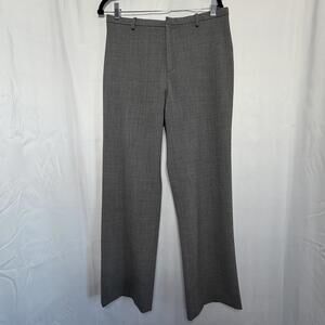 Gap Dress Pants Womens Size 8 Wool Blend Straight Leg Pockets Gray Trousers